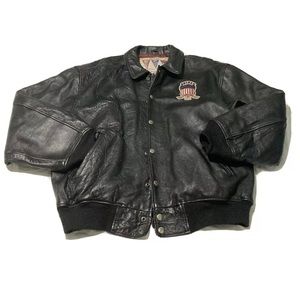 Avirex Leather Bomber Jacket XXL USA